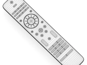 टीवी रिमोट कंट्रोल 2 3D मॉडल