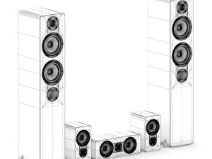 speaker set 1 3D Model