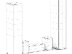 speaker set 1 3D Model