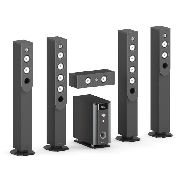 speaker set 2 Modelo 3D .c4d .max .obj .3ds .fbx .stl .blend 