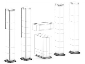speaker set 2 Modelo 3D