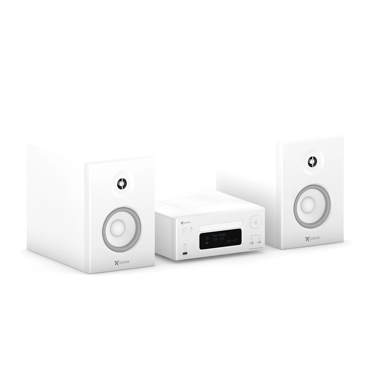 mini hifi set 1 3D Model .c4d .max .obj .3ds .fbx .stl .blend