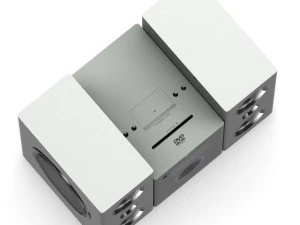 mini hifi set 2 3D Model
