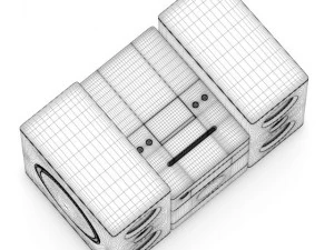 mini hifi set 2 3D Model