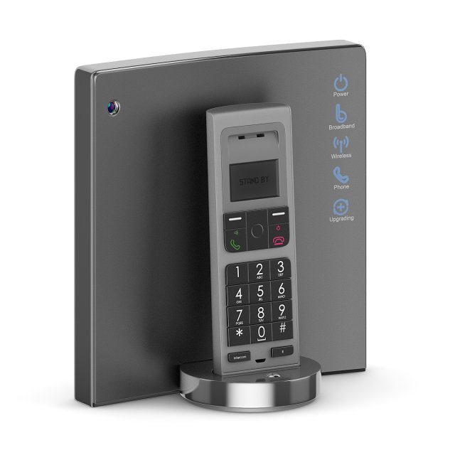 home phone 3D Model .c4d .max .obj .3ds .fbx .stl .blend