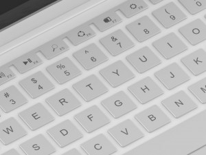 tablet with keyboard 3D 모델
