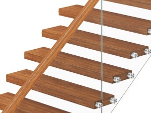 wooden stairs 1 3D Model