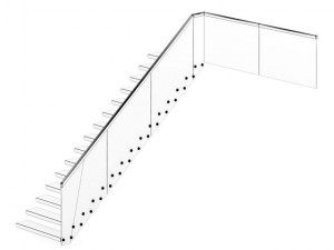 wooden stairs 1 3D Model