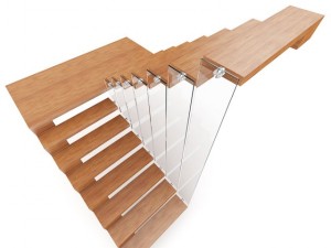 wooden stairs 2 3D मॉडल