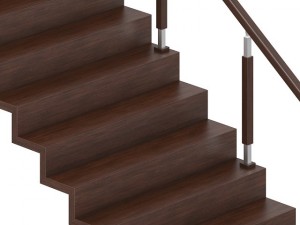 wooden stairs 3 3D Model