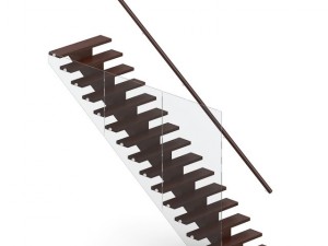 wooden stairs 4 3D Model