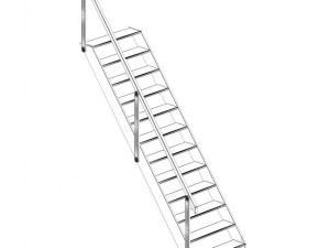 wooden stairs 6 3D Модель