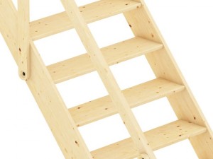 wooden stairs 6 3D Модель