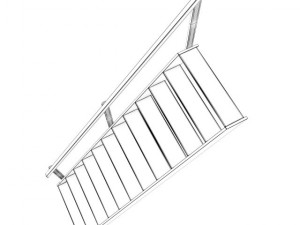wooden stairs 6 3D Модель