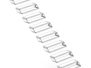 wooden stairs 8 Model 3D