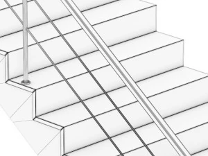 wooden stairs 9 3D Model