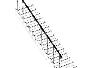 wooden stairs 10 3D Model