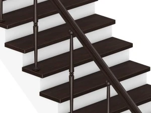 wooden stairs 10 3D Model