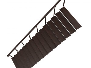 wooden stairs 10 3D Model