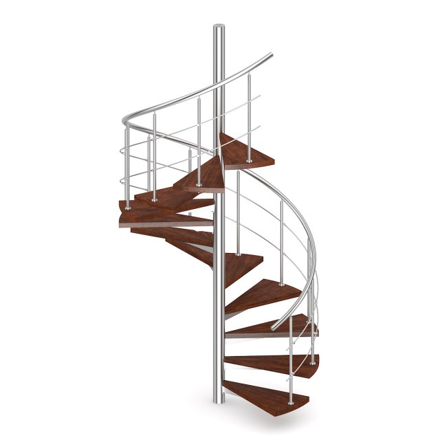 wooden spiral stairs 3 3D मॉडल .c4d .max .obj .3ds .fbx .stl .blend 