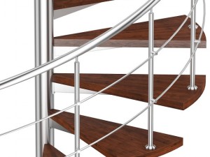 wooden spiral stairs 3 3D मॉडल