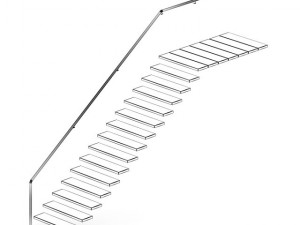 black metal stairs 2 3D-Modell