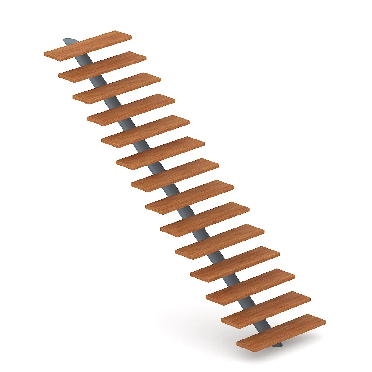 wooden stairs 11 3D Model .c4d .max .obj .3ds .fbx .stl .blend 