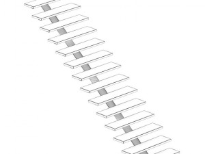 wooden stairs 11 3D मॉडल
