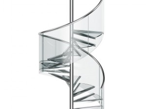 glass spiral stairs 3D Model