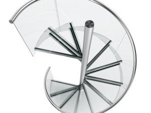 glass spiral stairs 3D Model