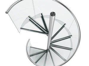 glass spiral stairs 3D Model