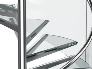 glass spiral stairs 3D Model