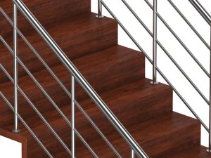 wooden stairs 12 3D Model