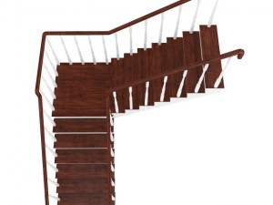 wooden stairs 13 Modèle 3D