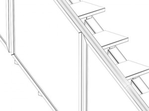 wooden stairs 14 3D Model