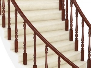 marble spiral stairs 3D मॉडल