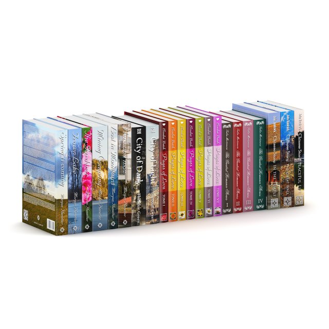 novel books 1 3D मॉडल .c4d .max .obj .3ds .fbx .stl .blend 