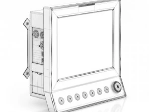 монитор ЭКГ 3D Модель