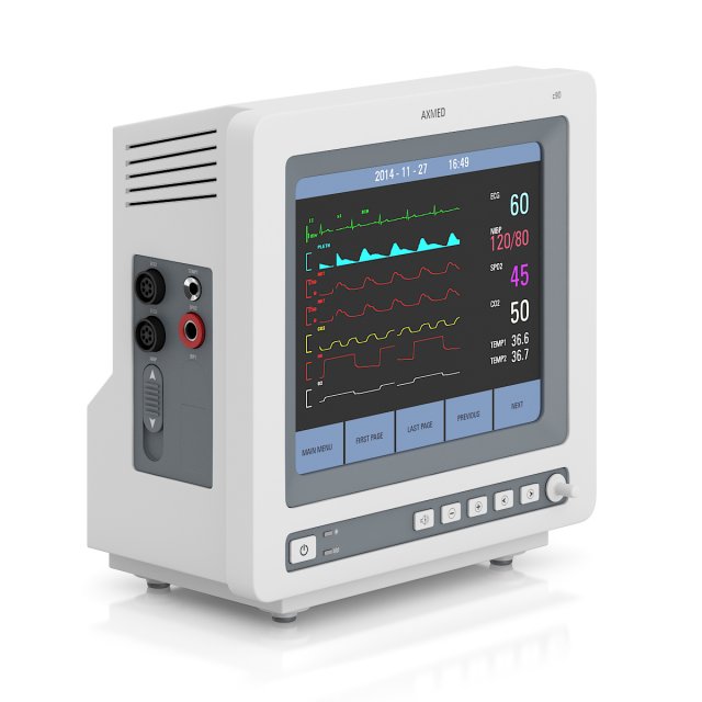 ecg monitor Modelo 3D .c4d .max .obj .3ds .fbx .stl .blend 