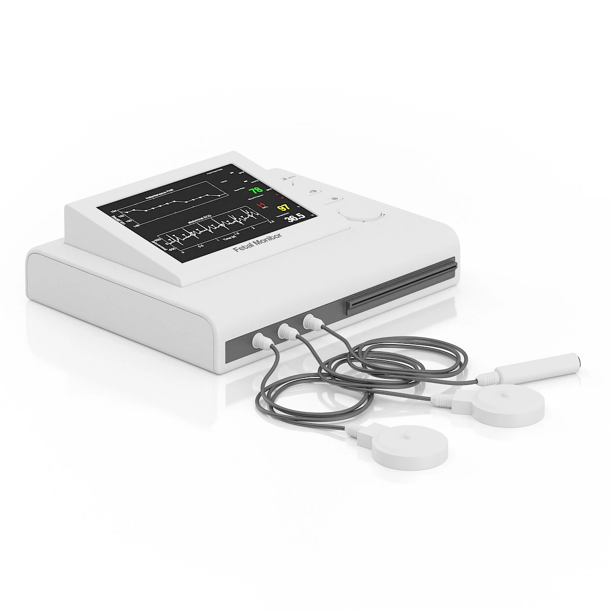 фетальный монитор 3D Модель .c4d .max .obj .3ds .fbx .stl .blend 