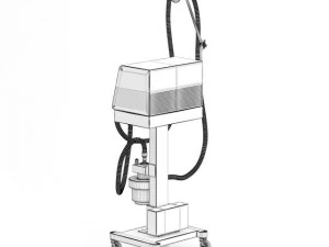 медицинский аппарат искусственной вентиляции легких 3D Модель