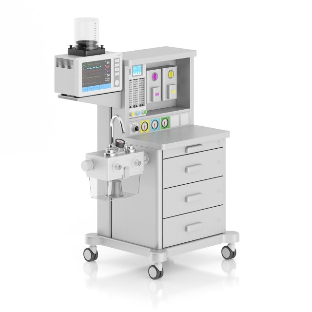 anesthesia delivery system 3Dモデル .c4d .max .obj .3ds .fbx .stl .blend 
