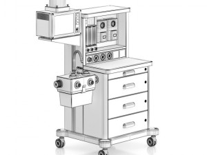 anesthesia delivery system 3Dモデル