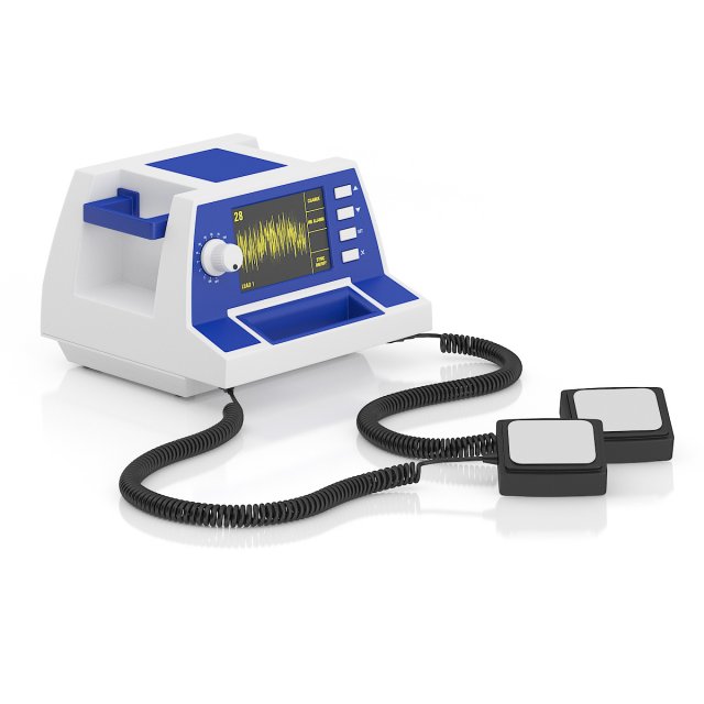 defibrillator 3D Model .c4d .max .obj .3ds .fbx .stl .blend 