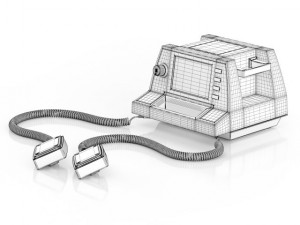 defibrillator 3D Model