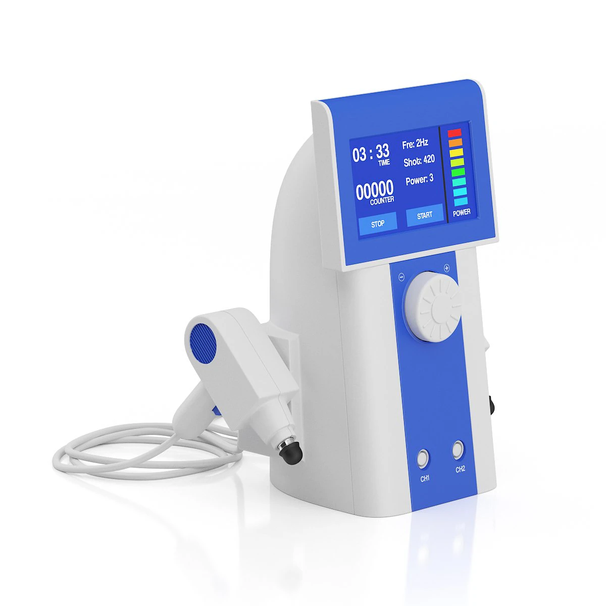 аппарат ударно-волновой терапии 3D Модель .c4d .max .obj .3ds .fbx .stl .blend