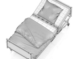 больничная койка 3D Модель