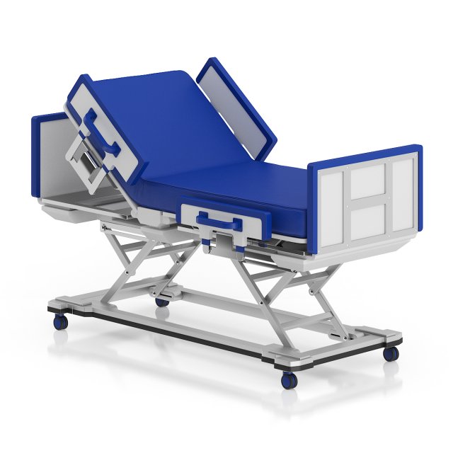 advanced hospital bed 3D 模型 .c4d .max .obj .3ds .fbx .stl .blend