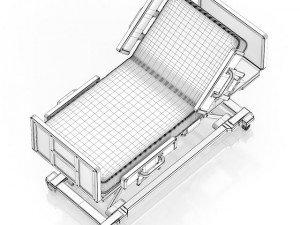 advanced hospital bed 3D 模型