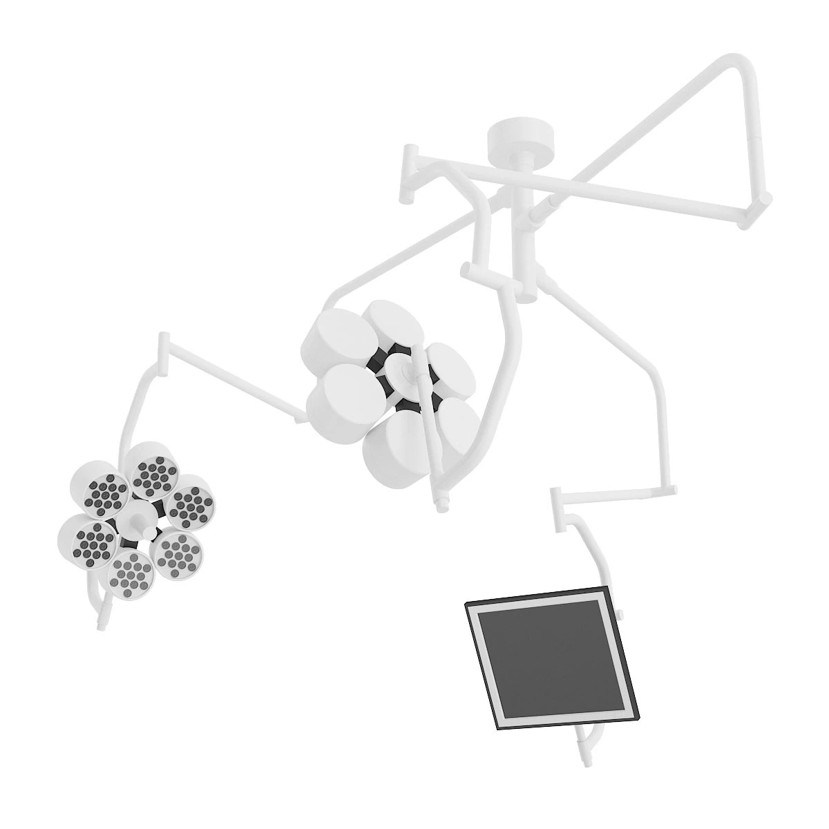 операционные лампы с монитором 3D Модель .c4d .max .obj .3ds .fbx .stl .blend 